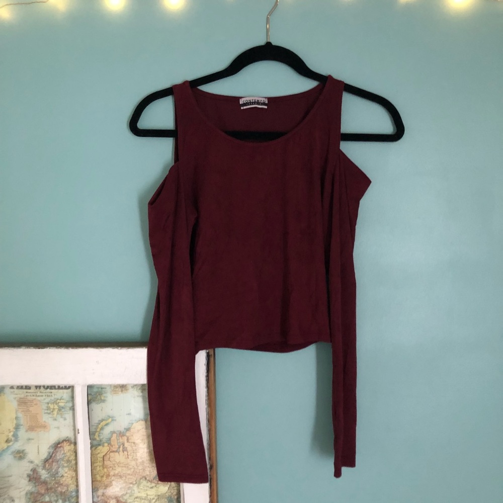 Off the shoulder fitted top